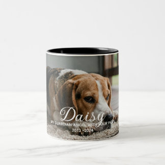 Erinnerungsgeschenke Für Verstorbene Hunde Bei Ver Zweifarbige Tasse