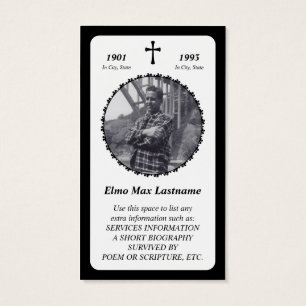 Erinnerungskarte. elegantes Kreuz