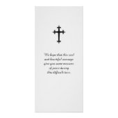 Erinnerungskarte für Beileid Werbekarte (Hinten)