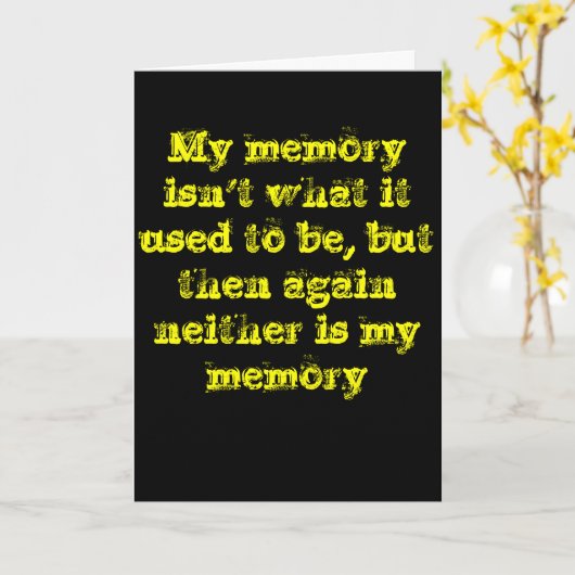 Erinnerungskarte Karte (Gelbe Blume)