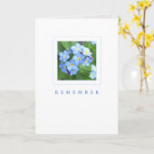 Erinnerungskarte: Sky Blue Vergessen-Me-Nots Karte (Gelbe Blume)