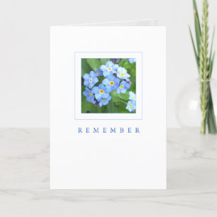 Erinnerungskarte: Sky Blue Vergessen-Me-Nots Karte