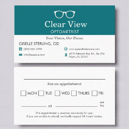 Erinnerungskarte Termin beim Augenarzt Optiker