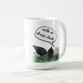 Erinnerungsklemme (stilisierte Hühnchen-Hintern un Kaffeetasse (VorderseiteRechts)