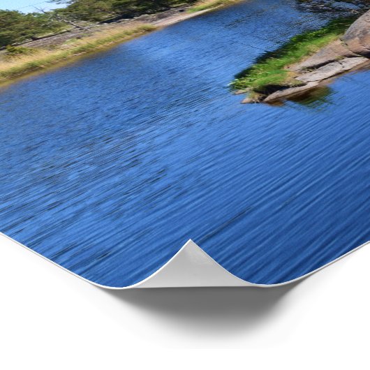 Erinnerungsmomente Schweden skandinavien Fjord Poster (Ecke)