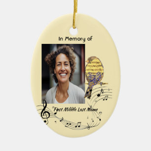 Erinnerungsmusikvogel Andenken Keramik Ornament
