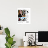 Erinnerungsplakat mit Foto-Collage Abschlussjahrga Poster (Heimbüro)