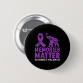 Erinnerungsproblem Heimerheimer - Lila Elefant Button (Vorne & Hinten)