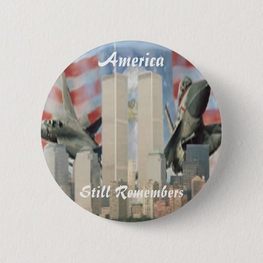 Erinnerungsschalter für zwei Türme 9/11 Button (Vorderseite)