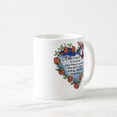 Erinnerungsschmetterlings-Gedicht Kaffeetasse (VorderseiteRechts)