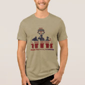 Erinnerungsschwingen Olivenfarben Tri-Blend Shirt (Vorderseite)