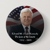 Erinnerungsstücke Edward (Ted) Kennedy Button (Vorderseite)