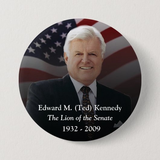 Erinnerungsstücke Edward (Ted) Kennedy Button (Vorderseite)