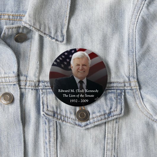 Erinnerungsstücke Edward (Ted) Kennedy Button (Beispiel)