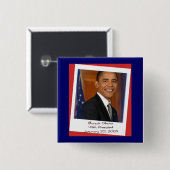 Erinnerungsstücke Obama-Einweihungs-2009 Button (Vorne & Hinten)