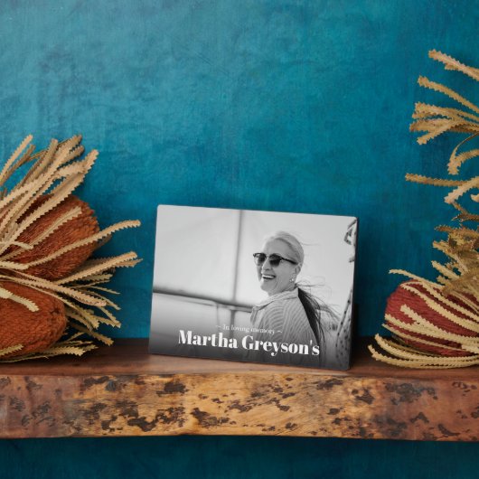 Erinnerungstabellendekorationen Fotoplatte (Seite)