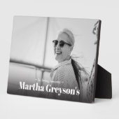 Erinnerungstabellendekorationen Fotoplatte (Seite)