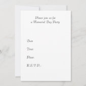 Erinnerungstageskarten-Party Einladung - Adler und (Rückseite)