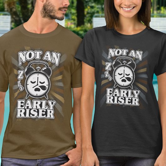 Erinnerungsuhr Retro Grunge Funny Quote Typografie T-Shirt