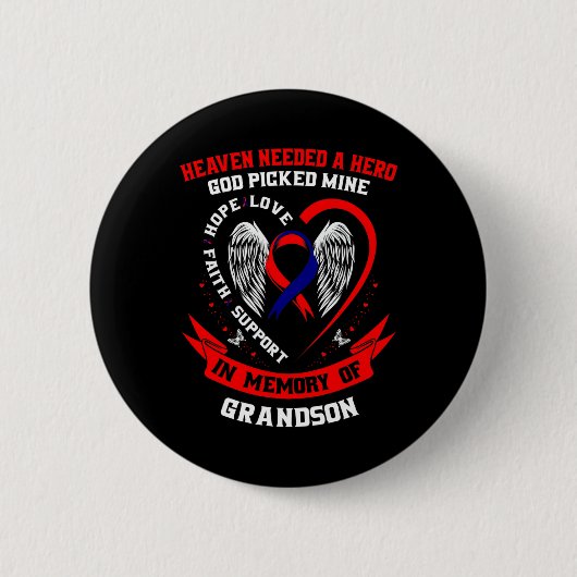 Erinnerungsvermögen des roten Herzens Button (Vorderseite)