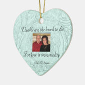 Erinnerungsverzierung Keramikornament (Links)