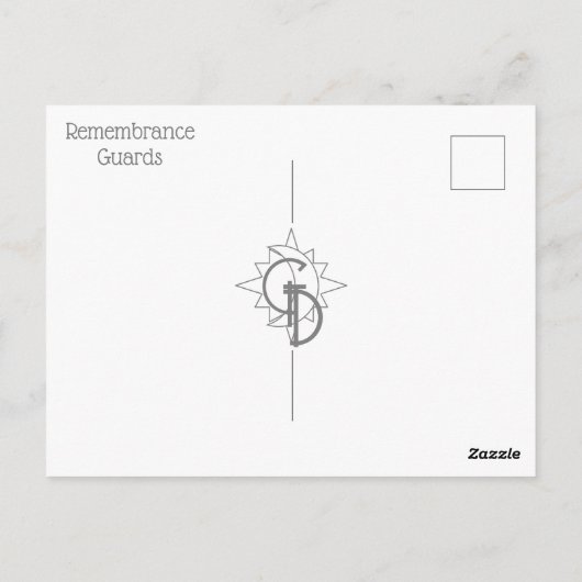 Erinnerungswache Postkarte (Rückseite)