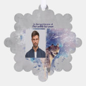 Erinnerungswolf Ornament Karte (Rückseite)