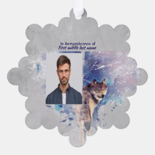 Erinnerungswolf Ornament Karte