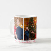 Erinnerungswürdige Weihnachts-Foto-Tasse Kaffeetasse (Vorderseite Links)