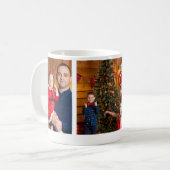 Erinnerungswürdige Weihnachts-Foto-Tasse Kaffeetasse (Vorderseite Links)
