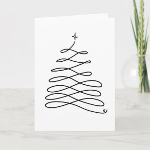 Erins Weihnachtskarte mit Baum-Motiv Feiertagskarte