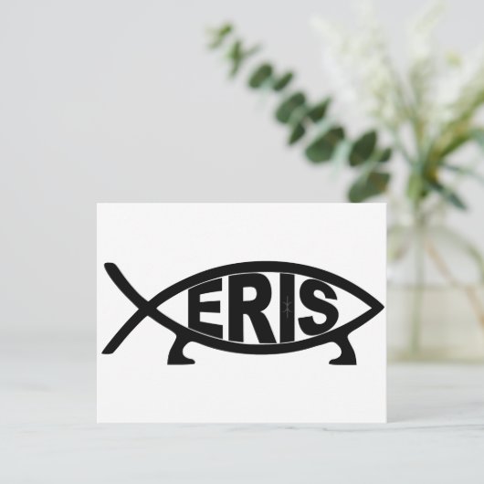 Eris fish postkarte (Stehend Vorderseite)