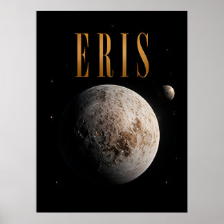 Eris Luxus-Zwergplaneten-Weltraum Poster