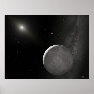 Eris (Xena) und seine Monddysnomie Poster