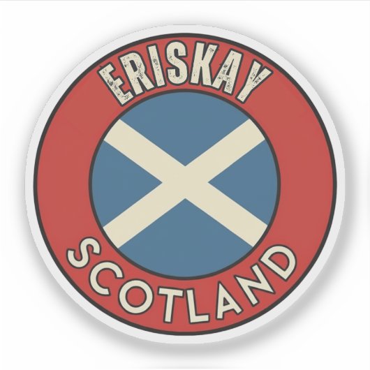 Eriskay, Schottland Aufkleber (Vorderseite)