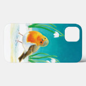 Erithacus rubecula Case-Mate iPhone hülle (Rückseite (Horizontal))