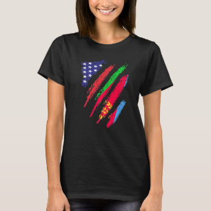 Eritrea American Ground Flag USA Patriot Heritage T-Shirt