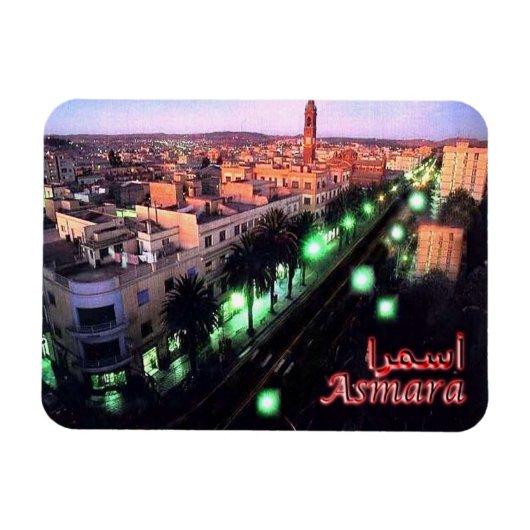 Eritrea - Asmara Night - Magnet (Horizontal)