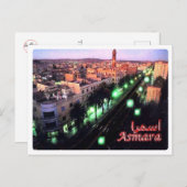 Eritrea - Asmara Night - Postkarte (Vorne/Hinten)