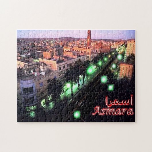 Eritrea - Asmara Night - Puzzle (Horizontal)