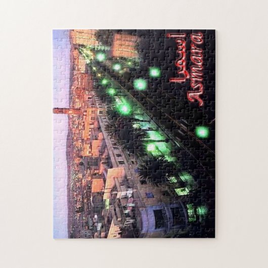 Eritrea - Asmara Night - Puzzle (Vertikal)