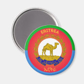Eritrea-Erbe-Emblem Magnet (Vorderseite/Rückseite)