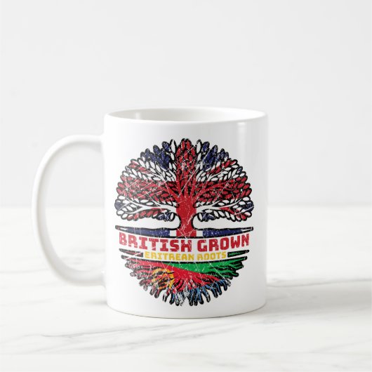 Eritrea Eritrean UK Vereinigtes Königreich British Kaffeetasse (Links)