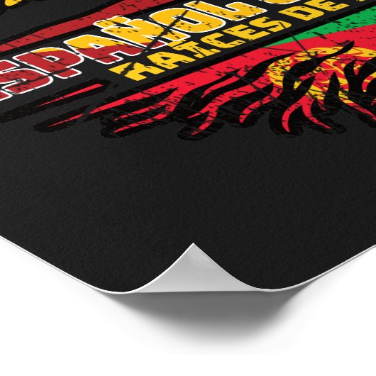 Eritrea - Eritreer Spanienischer Baumstamm-Fahne Poster (Ecke)