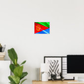Eritrea - Eritreische Flagge - Poster (Heimbüro)