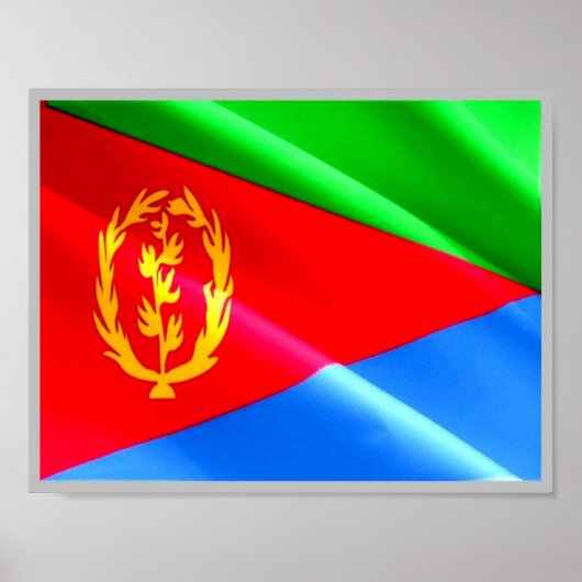 Eritrea - Eritreische Flagge - Poster (Vorne)