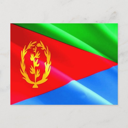 Eritrea - Eritreische Flagge - Postkarte (Vorderseite)