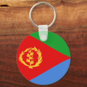 Eritrea Fisheye Flag Schlüsselanhänger (Vorderseite)