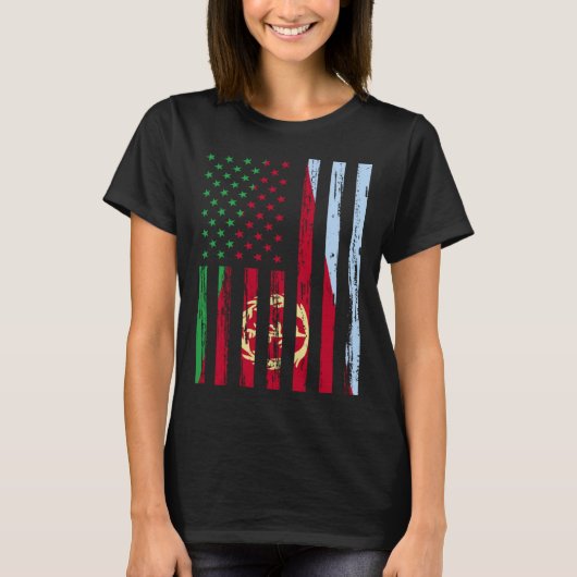 Eritrea Flag America US It is in my DNA for Eritr T-Shirt (Vorderseite)
