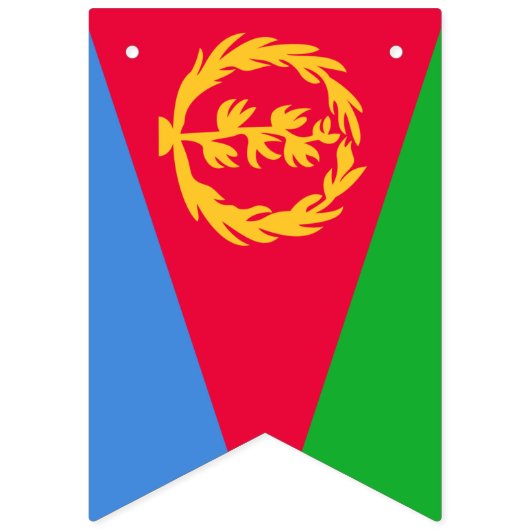 Eritrea flag bunting banner (Zweite Fahne)